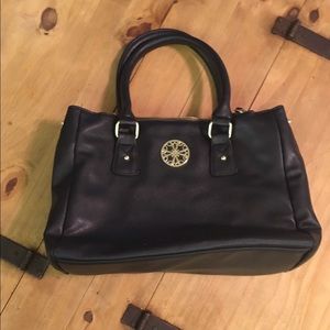 Black Avon Handbag Purse with Pink lining