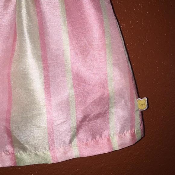 Disney Dresses - Disney Classic Pooh Pink and Green Satin Dress NB Disney Dresses - Disney Classic Pooh Pink and Green Satin Dress NB