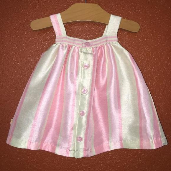 Disney Dresses - Disney Classic Pooh Pink and Green Satin Dress NB Disney Dresses - Disney Classic Pooh Pink and Green Satin Dress NB