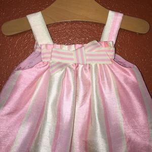 Disney Dresses - Disney Classic Pooh Pink and Green Satin Dress NB Disney Dresses - Disney Classic Pooh Pink and Green Satin Dress NB
