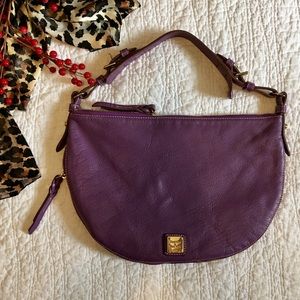 EUC Dooney and Bourke Purple Leather Purse