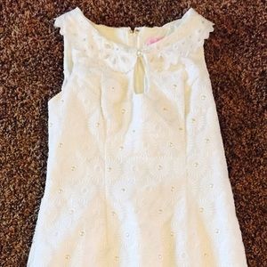 Lilly Pulitzer Resort White Pinwheel Organza Dress