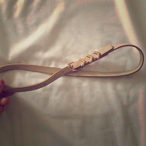 Cream and rose gold belt - mid waisted