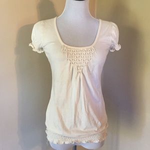 Ivory Puff Sleeve Top