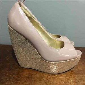 Glitter wedges