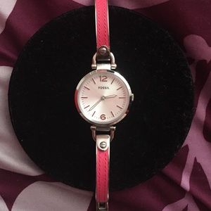 Fossil watch pink