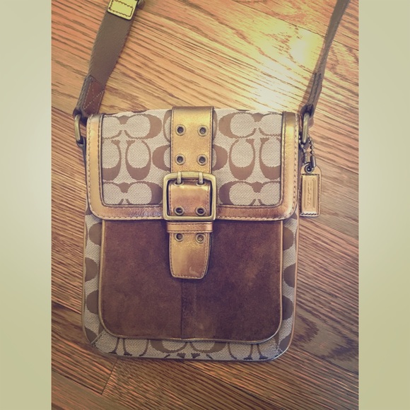 Coach Handbags - LIMITED EDITION Coach Leather and Suede Crossbody