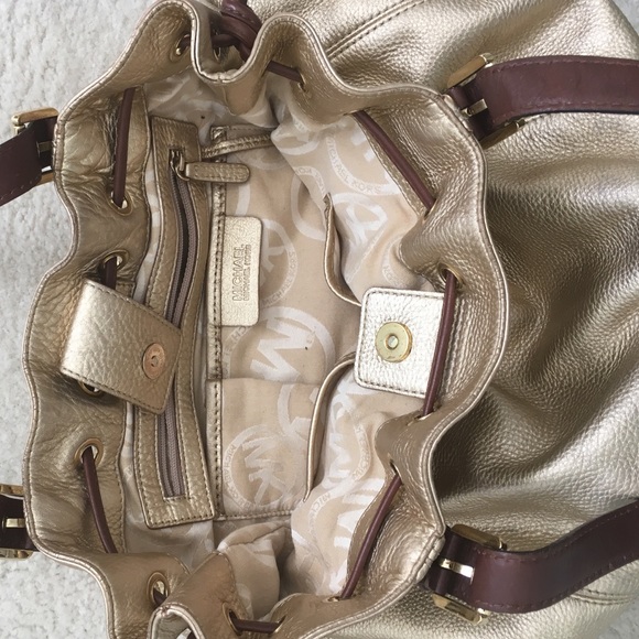 Gold Michael Kors Handbag - Picture 4 of 6
