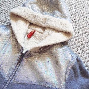 Apple Bottoms sequin cozy jacket