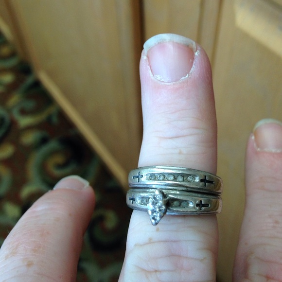 Wedding band set