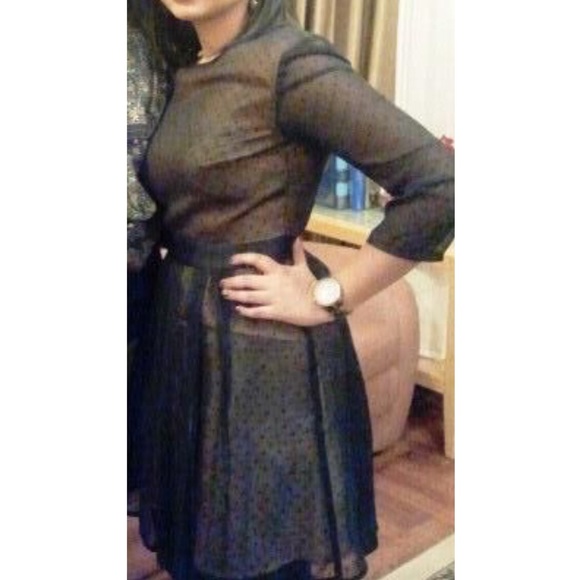 H&M Black Polka Dot Dress