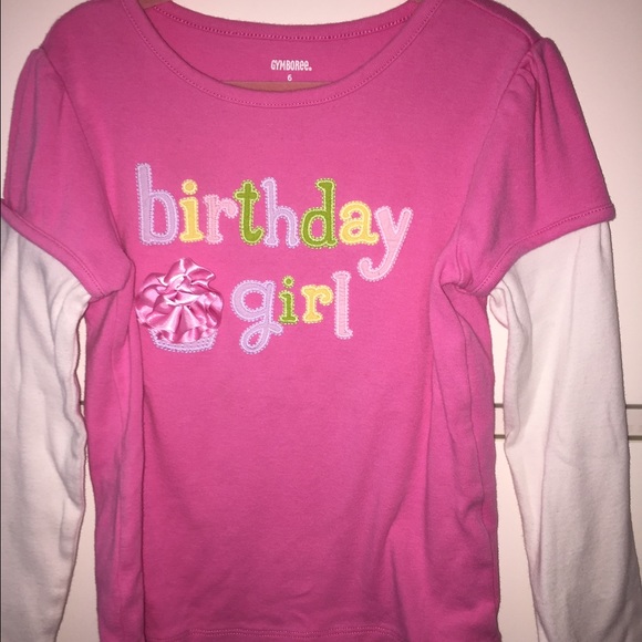 Birthday Girl Long Sleeve Shirt Gymboree 6 🌸🎂