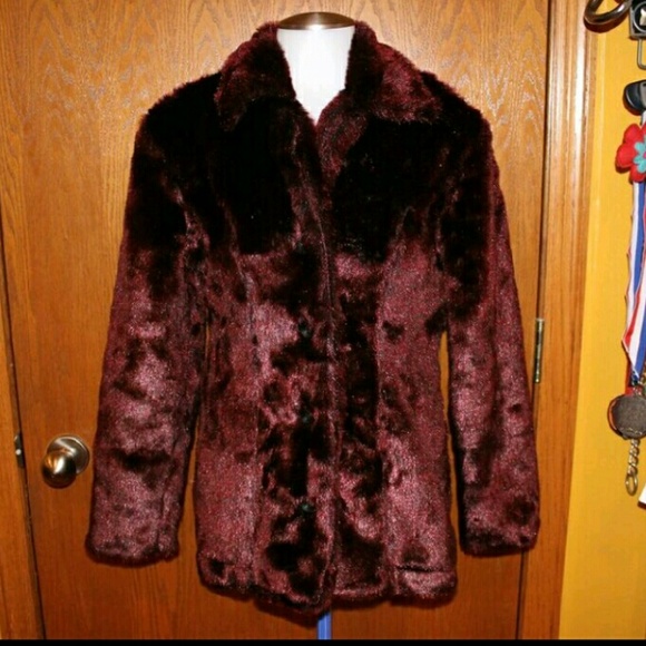 Faux fur coat