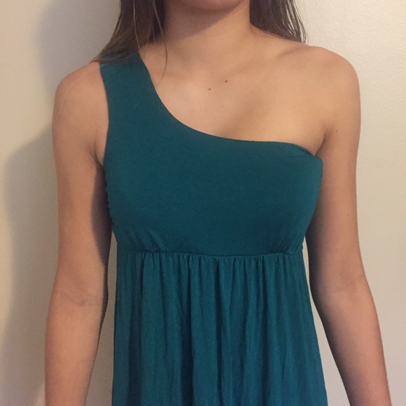SOMA one shoulder dress green size medium