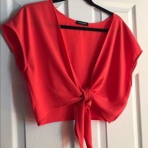 American Apparel Linen Tie Top