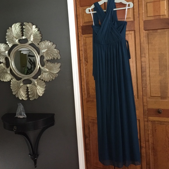 David Bridal Versa convertible mesh dress