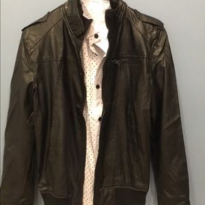 Stand collar long sleeve jacket