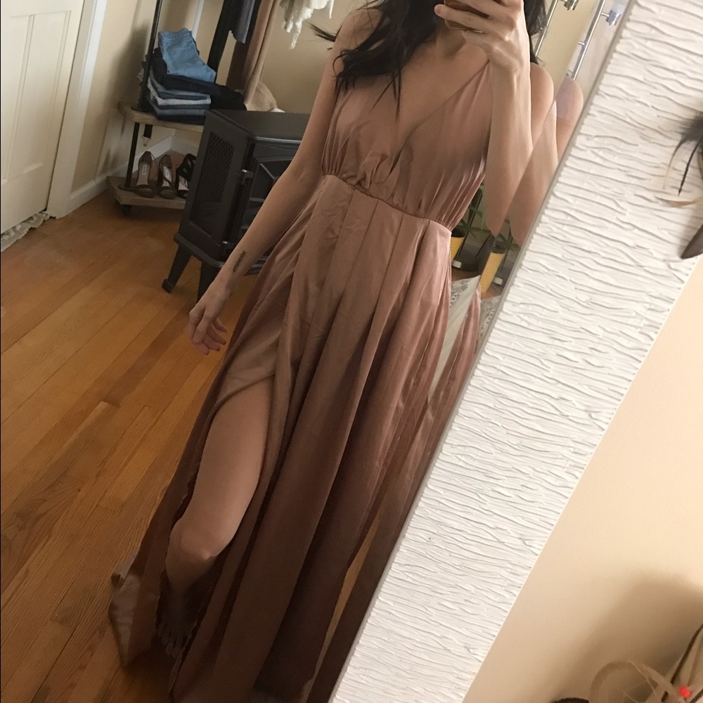 Beautiful mocha color dress