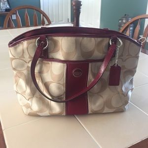 Maroon Coach purse