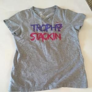 V-neck cotton Nike shirt