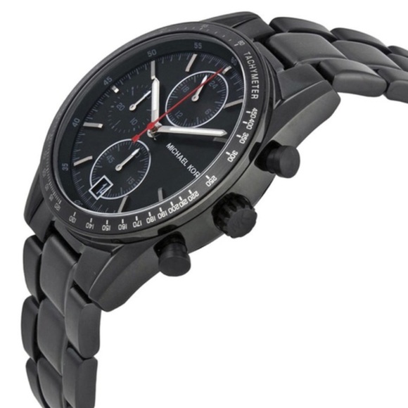 Michael Kors black accelerator chronograph watch - Picture 2 of 4