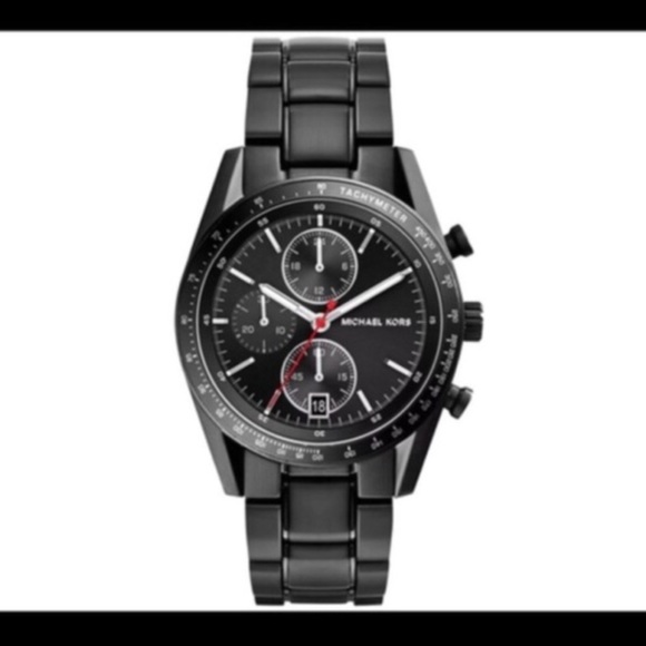 Michael Kors black accelerator chronograph watch - Picture 4 of 4