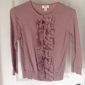 Loft mauve cardigan size medium