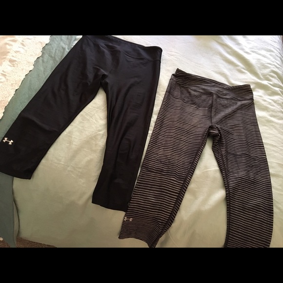 2 Pair Under Armor Compression Crops❤️🎀
