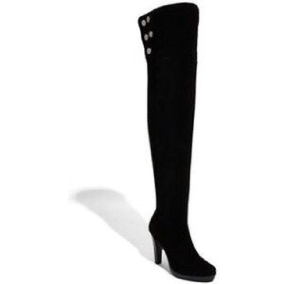Diane Von Furstenberg over the knee suede boots.