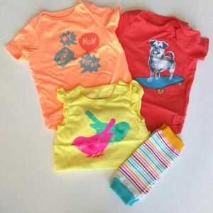 3 Circo Onesies w/leg warmers