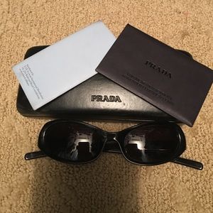 Authentic Black Prada Sunglasses