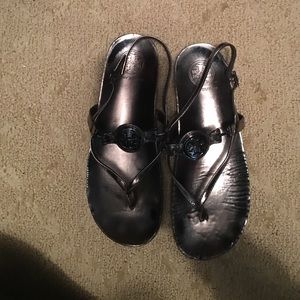 Tory Butch Metallic Sandal size 8