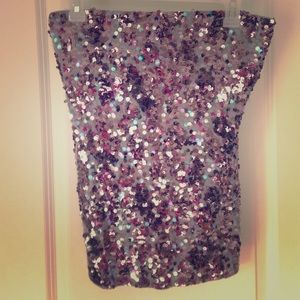 Express medium sequined tube top