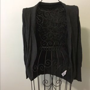 Dark gray cardigan