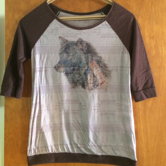 We The Free Raglan Wolf Feathers