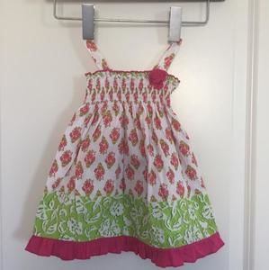 Gorgeous Bohemian paisley print smocked dress