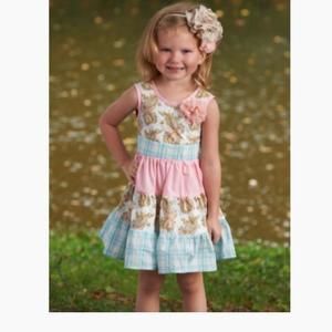 Boutique Vintage Couture Twirly Paisley Dress