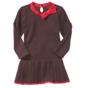 Baby Gap drop down waist pleated dress
