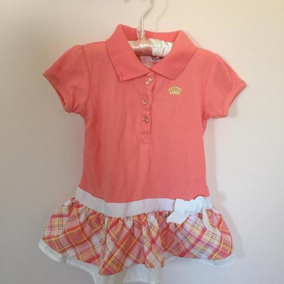 Peach knit drop down skirt dress