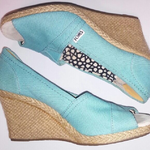 Toms Espadrilles Wedges Size 7 - Picture 1 of 3