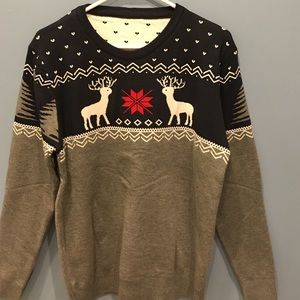 Round neck long sleeve sweater