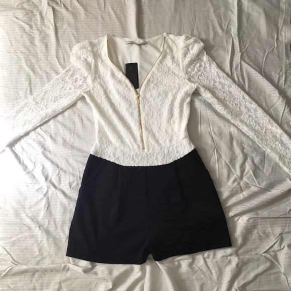 Guess Mixed Lace Romper