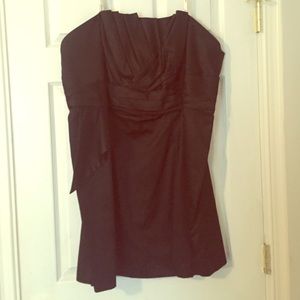 Strapless Black Formal Dress