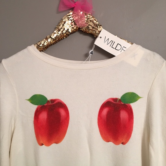 ❣️SOLD❣️•Wildfox• How Bout Them Apples Jumper - Picture 2 of 3