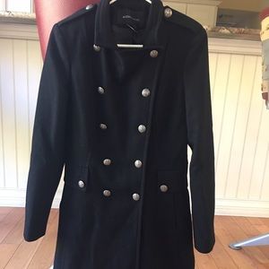 Moda international long black coat