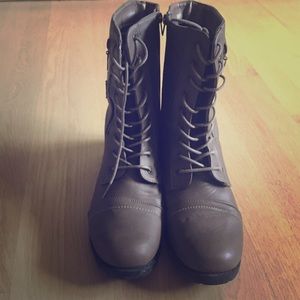 Rue 21 brown combat boots