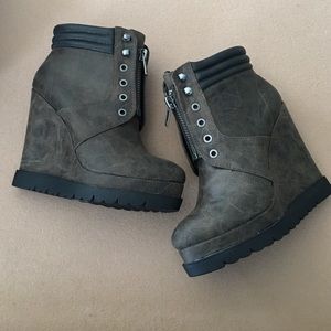 Michael Antonio Stacked Wedge Boots