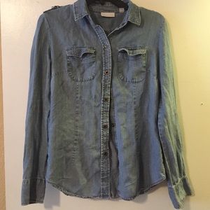 Light Blue Chambray Button Up