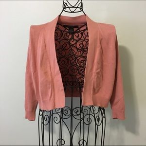 Pink crop cardigan
