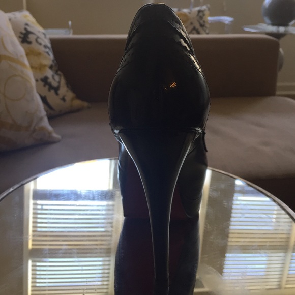 Christian Louboutin peep toe stilettos